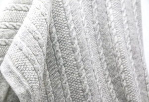 Cashmere Baby Blanket Close Up