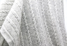 Load image into Gallery viewer, Cashmere Cable Knit Blanket
