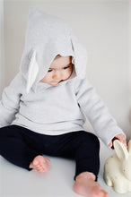 Load image into Gallery viewer, Model Shot Unisex Bunny Ear Knitted Hoodie
